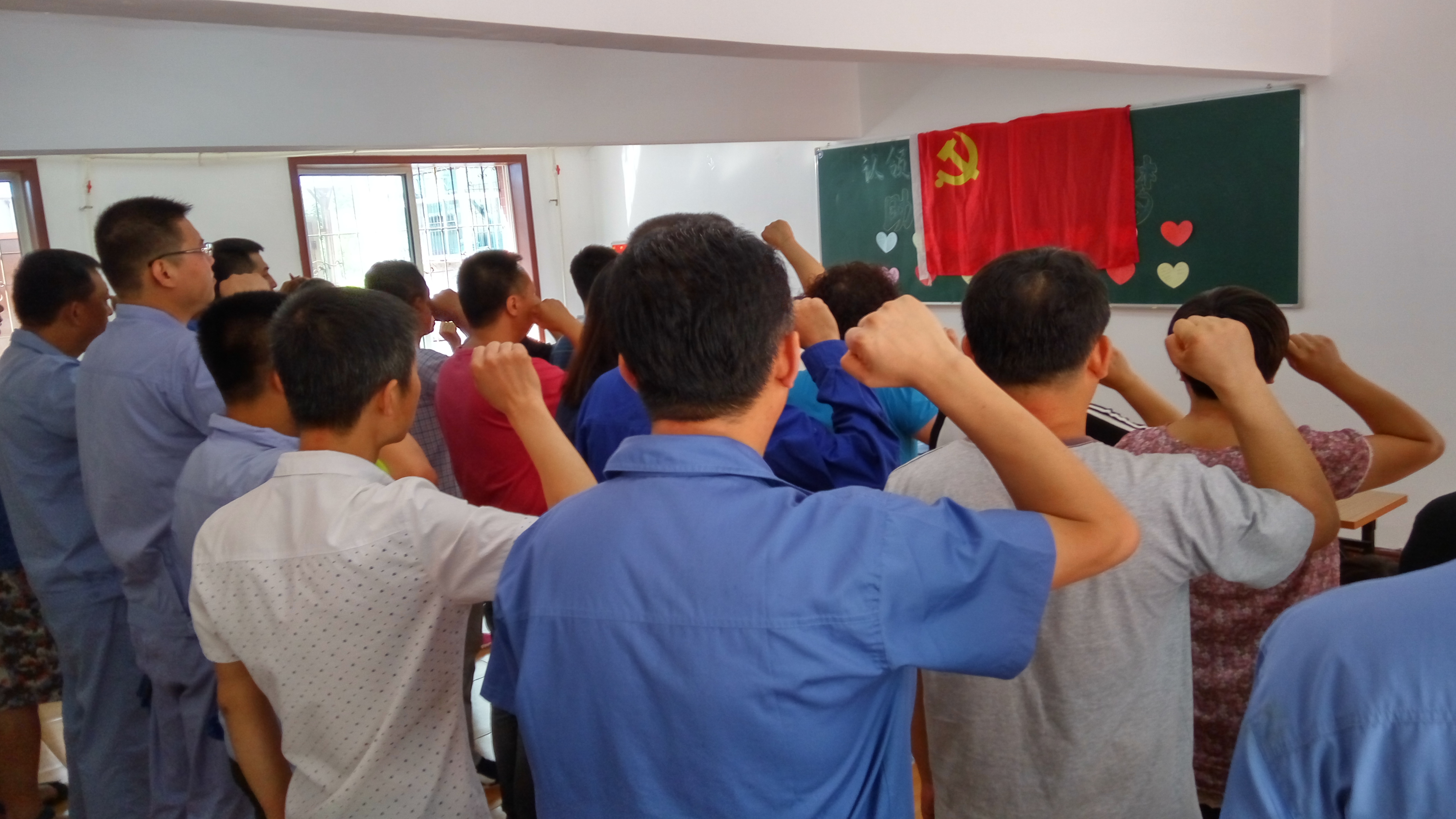 两学一做集锦（在职党员进社区重温誓词）